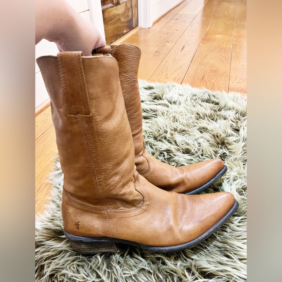 Frye Camel Boots Size 10.5 - Picture 2 of 16